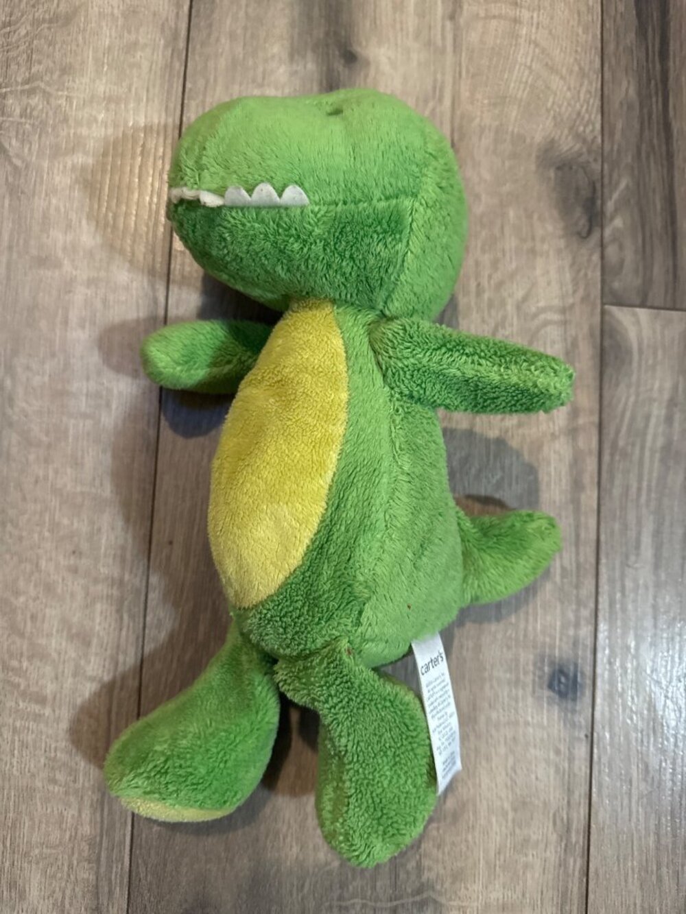 Carters Green Dinosaur 67192 Plush Stuffed Animal Toy Soft Polyester 10" 2016 Ki